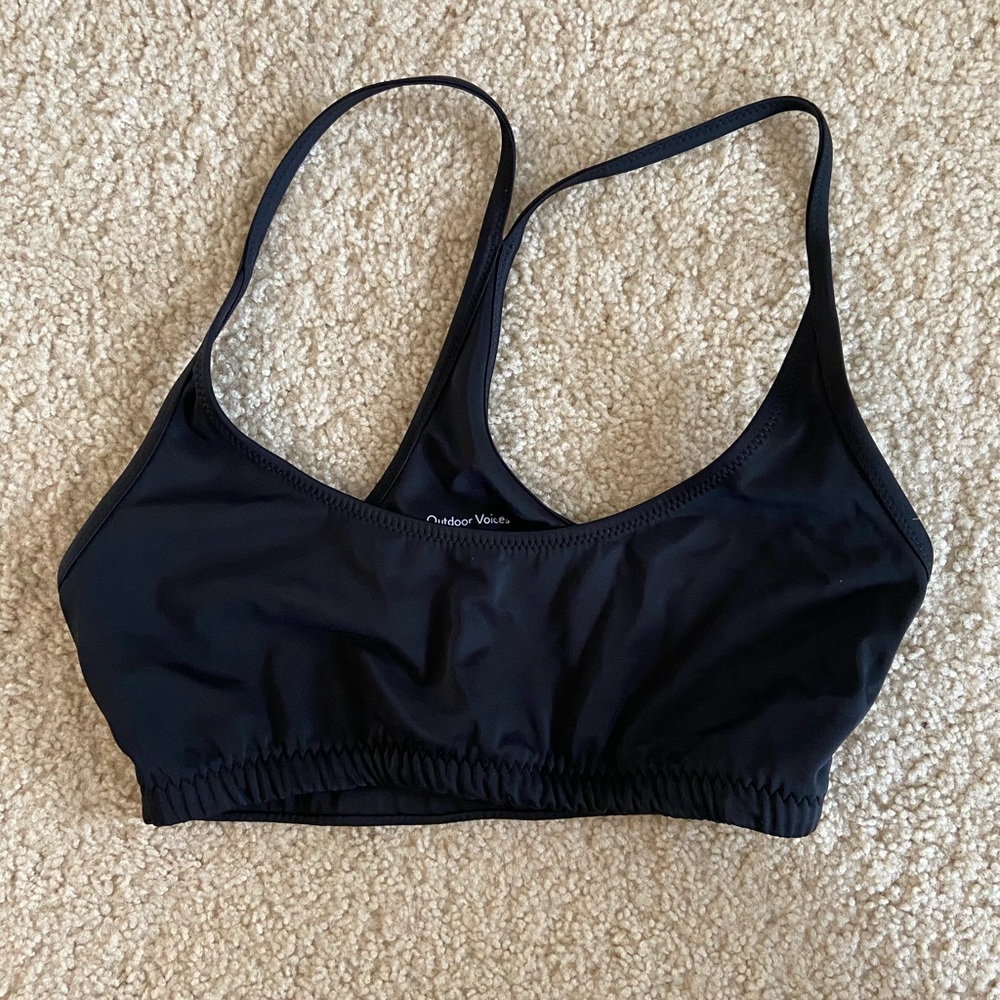 Outdoor Voices Black Bikini Top
